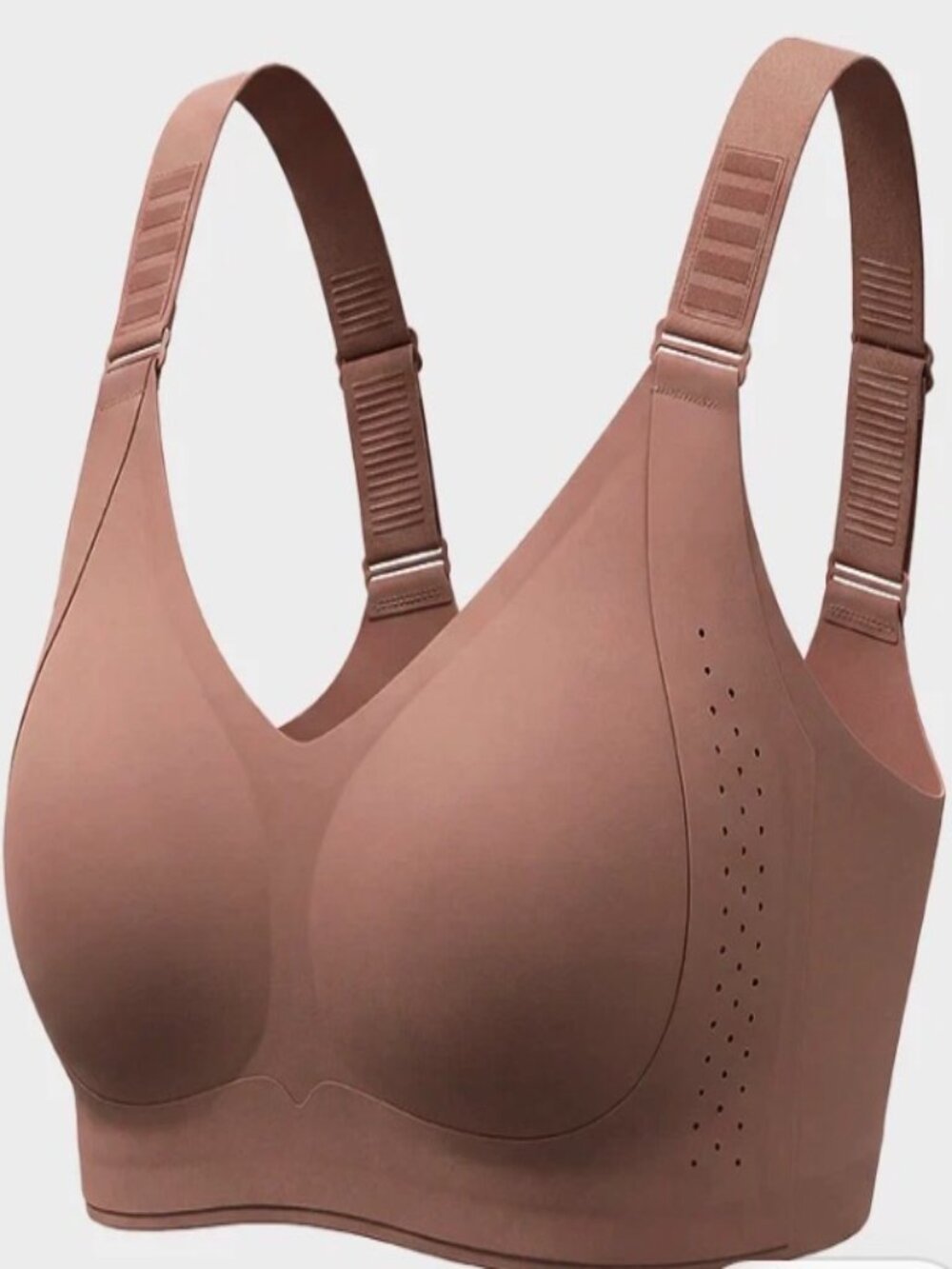 Shecurve Piano Clasp V-Neck Wireless Minimizer Bra Size XL